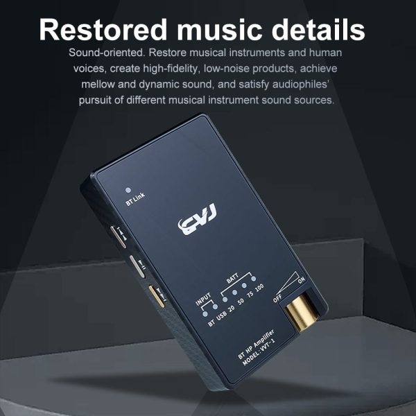 CVJ VVT-1 Dual ES9039Q2M Portable Bluetooth 5.3 Decoding Headphone Amplifier Online now