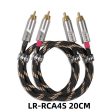 FiiO LR-RCA4 Dual RCA Analog 5N Silver-Plated Pure Copper Audio Cable on Sale