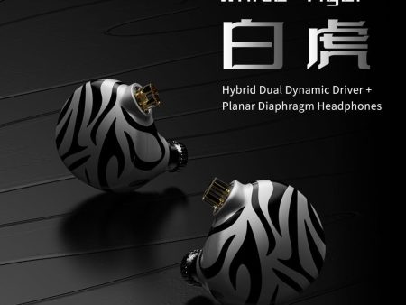 TRN White Tiger 6mm Planar Diaphragm + Hybrid Dual Dynamic Drivers In-Ear Monitor Online now