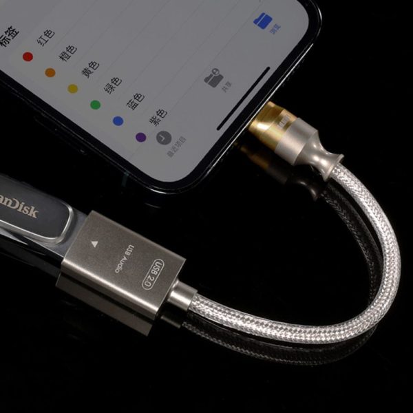 DD ddHiFi TC07F MFi07F USB-A to USB-C   USB-A to Lightning 2.0 OTG Adapter Cable Fashion