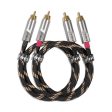 FiiO LR-RCA4 Dual RCA Analog 5N Silver-Plated Pure Copper Audio Cable on Sale