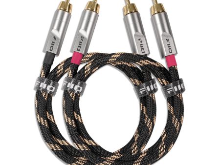 FiiO LR-RCA4 Dual RCA Analog 5N Silver-Plated Pure Copper Audio Cable on Sale