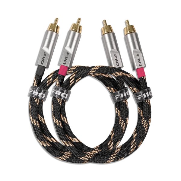 FiiO LR-RCA4 Dual RCA Analog 5N Silver-Plated Pure Copper Audio Cable on Sale