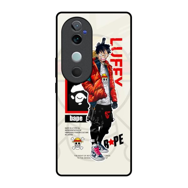 Bape Luffy Glass Case for Vivo V40 5G Cheap