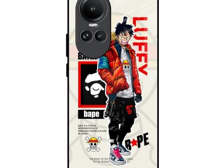 Bape Luffy Glass Case for Oppo Reno10 5G on Sale