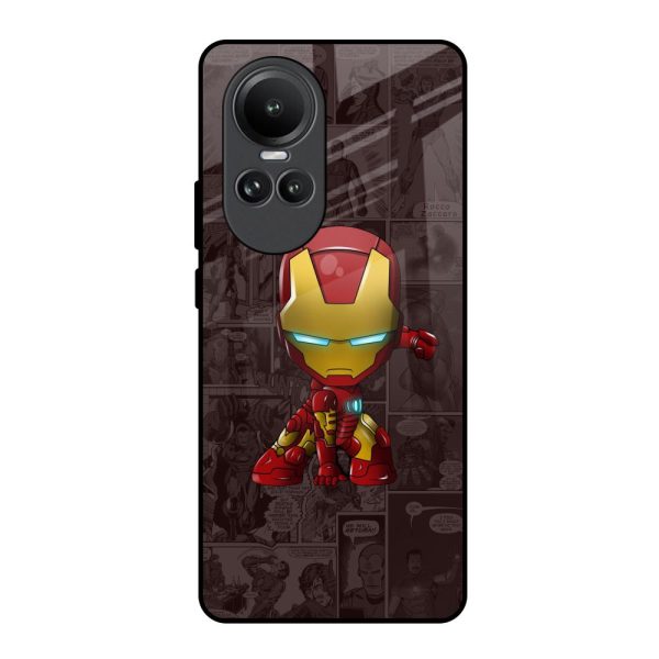 Angry Baby Super Hero Glass Case for Oppo Reno10 5G For Cheap