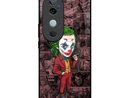 Joker Cartoon Glass Case for Vivo V40 5G Online Hot Sale