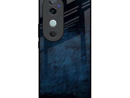 Dark Blue Grunge Glass Case for Vivo V40 5G Sale