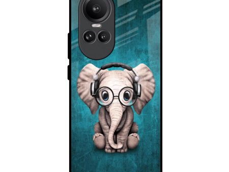 Adorable Baby Elephant Glass Case For Oppo Reno10 Pro 5G Fashion