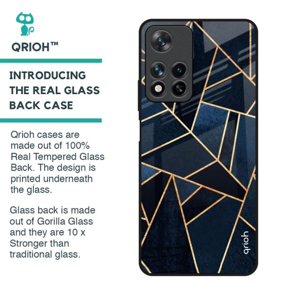 Abstract Tiles Glass Case for Redmi Note 11 Pro 5G Online Sale