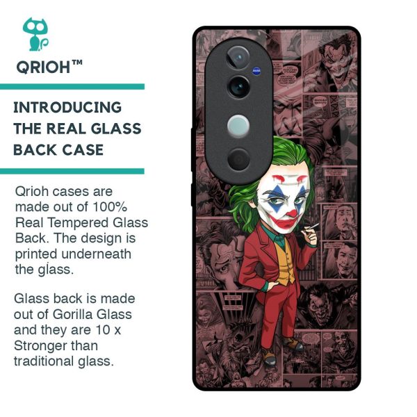 Joker Cartoon Glass Case for Vivo V40 5G Online Hot Sale