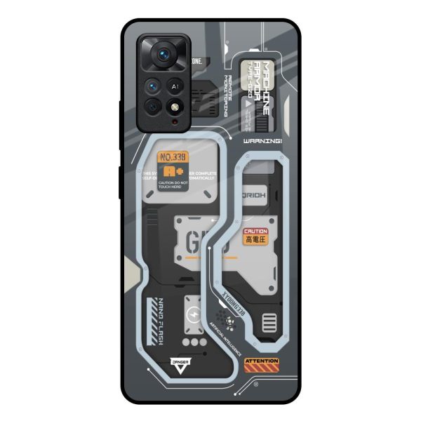 Retro Futuristic Glass Case for Redmi Note 11 Pro Plus 5G Sale