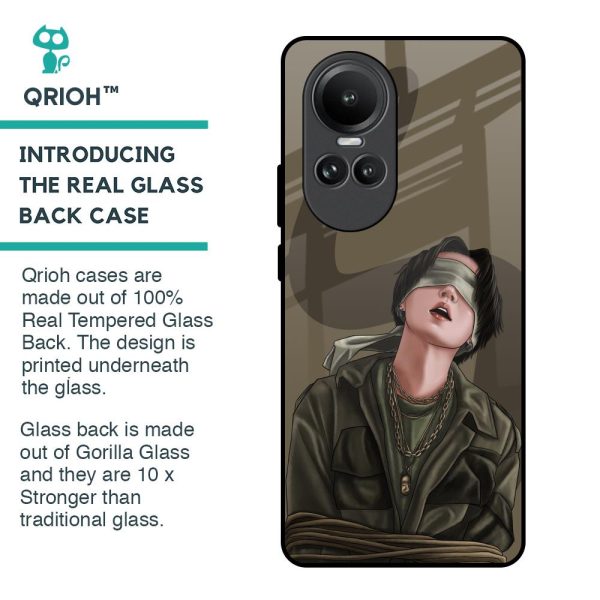 Blind Fold Glass Case for Oppo Reno10 5G Supply