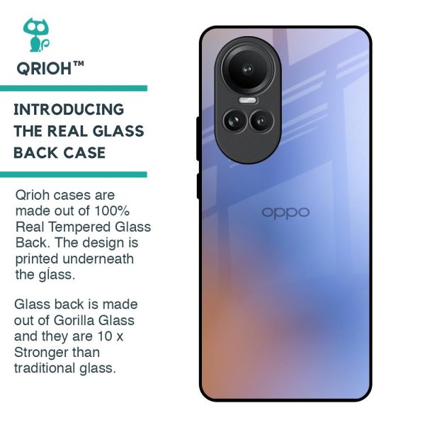 Blue Aura Glass Case for Oppo Reno10 5G Cheap