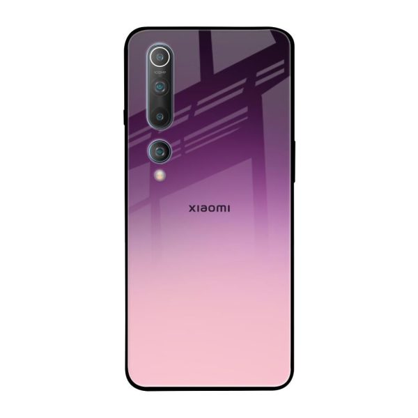 Purple Gradient Glass case for Xiaomi Mi 10 Fashion