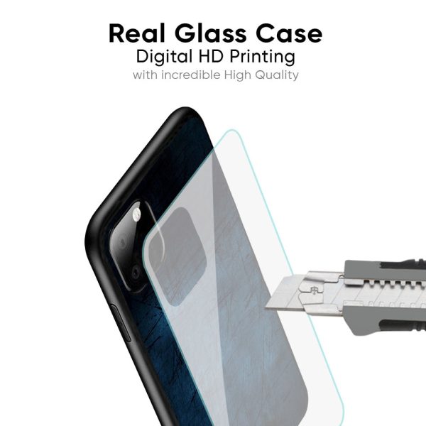 Dark Blue Grunge Glass Case for Vivo V40 5G Sale