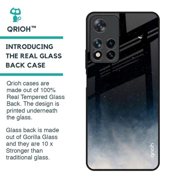 Black Aura Glass Case for Redmi Note 11 Pro 5G Discount