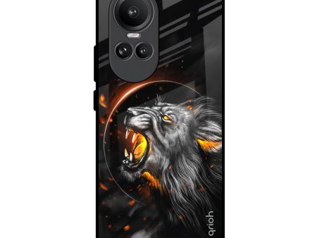 Aggressive Lion Glass Case for Oppo Reno10 Pro 5G Discount