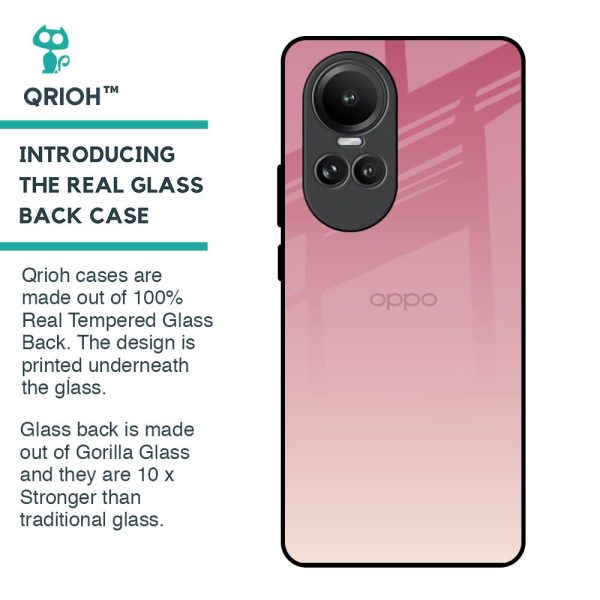 Blooming Pink Glass Case for Oppo Reno10 5G For Cheap