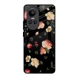 Black Spring Floral Glass Case for Oppo Reno10 Pro 5G Online Sale