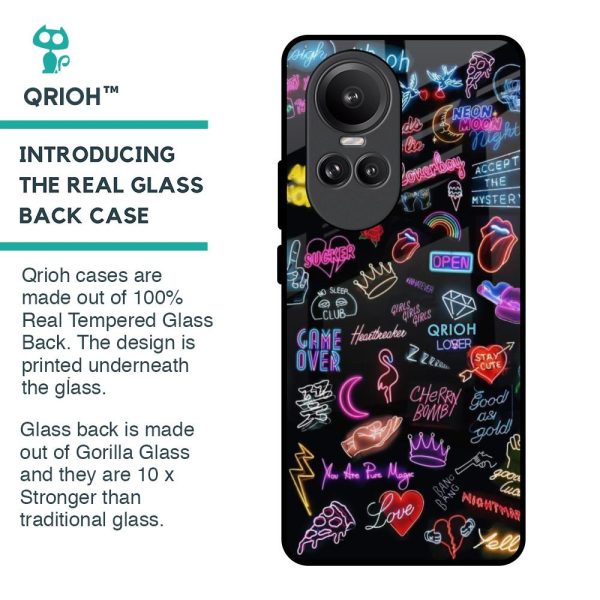 Accept The Mystery Glass Case for Oppo Reno10 Pro 5G For Discount