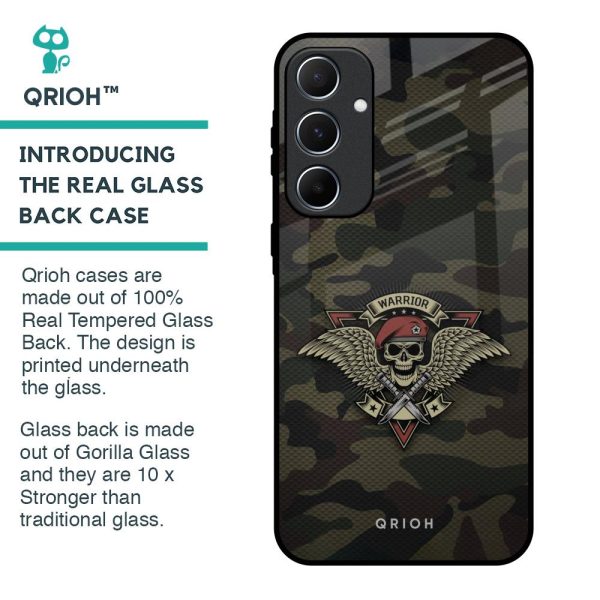 Army Warrior Glass Case for Samsung Galaxy A55 5G Online Sale