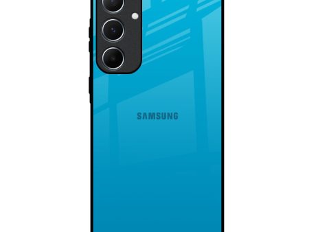 Blue Aqua Glass Case for Samsung Galaxy A55 5G Fashion