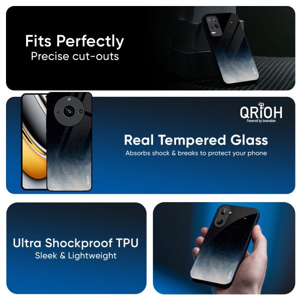 Black Aura Glass Case for Realme 13 Pro Plus 5G Discount