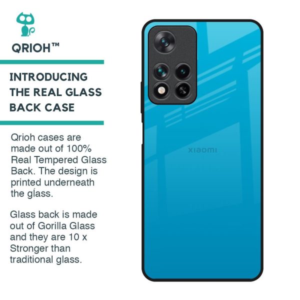 Blue Aqua Glass Case for Redmi Note 11 Pro 5G Discount