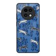 Blue Cheetah Glass Case for Realme 13 Plus 5G Fashion