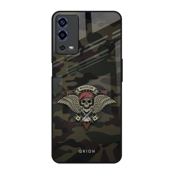 Army Warrior Glass Case for Oppo A55 For Cheap