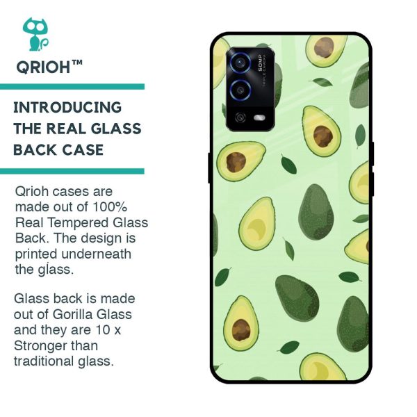 Avocado Green Glass Case For Oppo A55 Online now