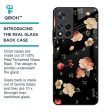 Black Spring Floral Glass Case for Redmi Note 11 Pro 5G on Sale