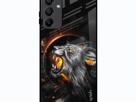 Aggressive Lion Glass Case for Samsung Galaxy A15 5G Online now