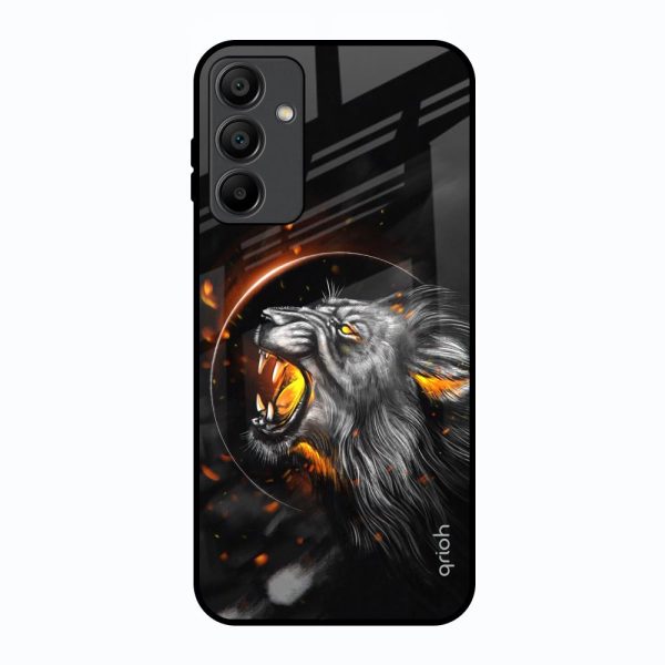 Aggressive Lion Glass Case for Samsung Galaxy A15 5G Online now