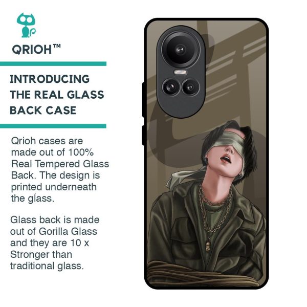 Blind Fold Glass Case for Oppo Reno10 Pro 5G Cheap