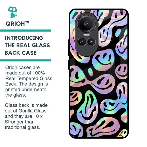 Acid Smile Glass Case for Oppo Reno10 Pro 5G Online Sale