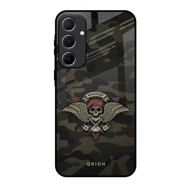 Army Warrior Glass Case for Samsung Galaxy A55 5G Online Sale