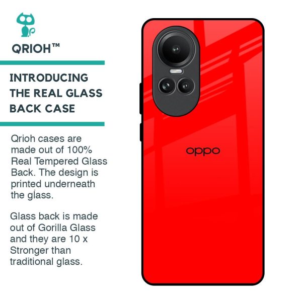 Blood Red Glass Case for Oppo Reno10 5G Hot on Sale