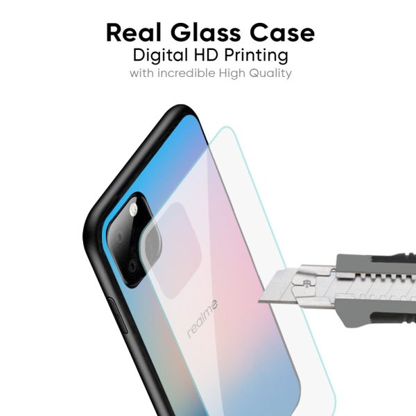 Blue & Pink Ombre Glass case for Realme 13 Plus 5G For Cheap