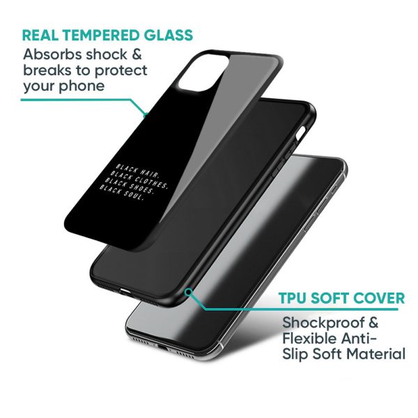 Black Soul Glass Case for Oppo A55 For Cheap