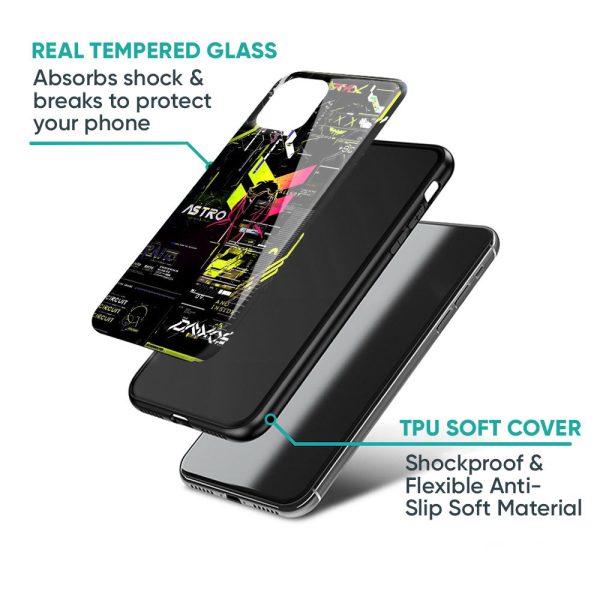 Astro Glitch Glass Case for Vivo T2 Pro 5G Fashion