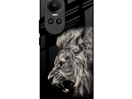 Brave Lion Glass Case for Oppo Reno10 5G Online Hot Sale