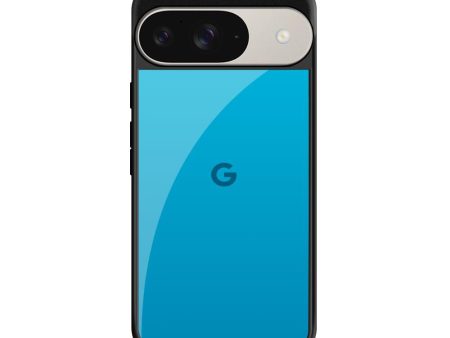 Blue Aqua Glass Case for Google Pixel 9 on Sale