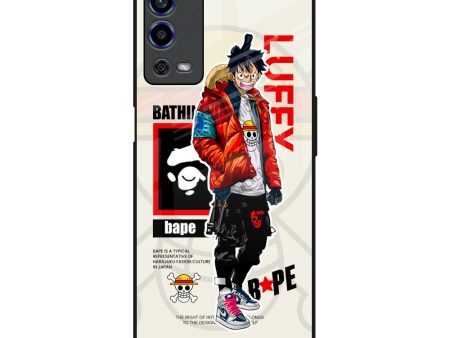 Bape Luffy Glass Case for Oppo A55 Sale