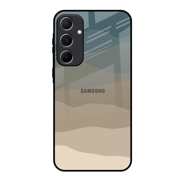 Abstract Mountain Pattern Glass Case for Samsung Galaxy A55 5G Sale