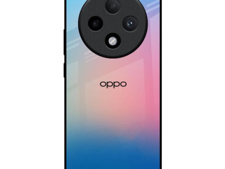 Blue & Pink Ombre Glass case for Oppo F27 Pro Plus For Cheap