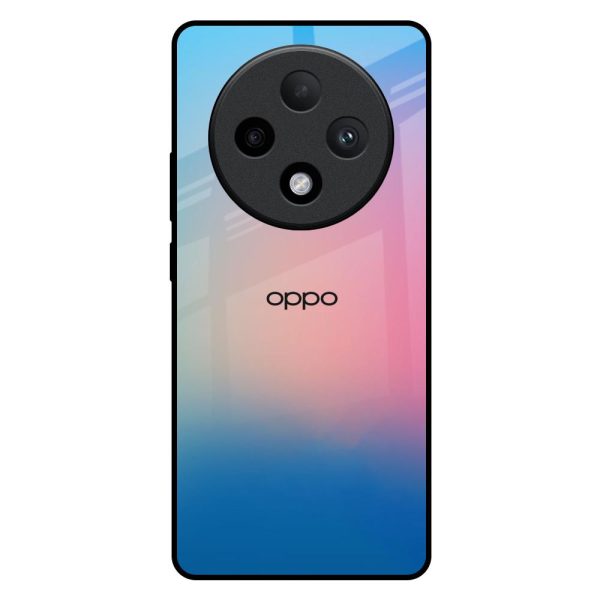 Blue & Pink Ombre Glass case for Oppo F27 Pro Plus For Cheap