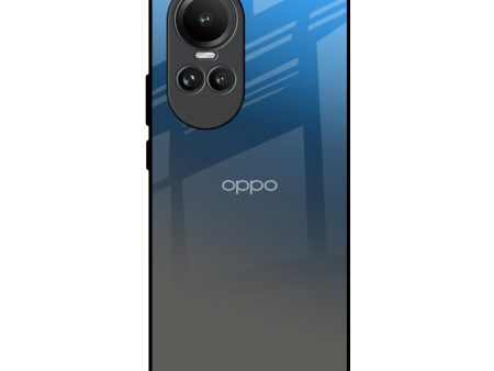 Blue Grey Ombre Glass Case for Oppo Reno10 5G Online now