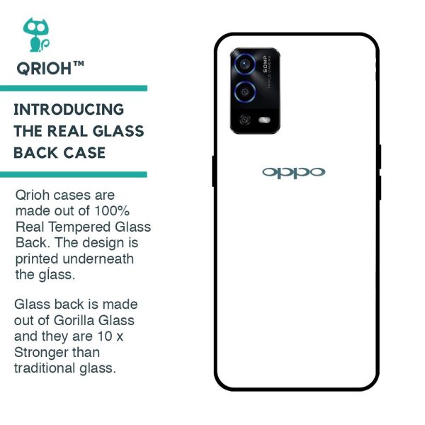 Arctic White Glass Case for Oppo A55 Supply